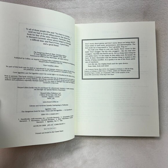 The Dangerous Book for Boys (Canadian Edition) by Hal Iggulden Hardcover Book - Picture 4 of 6